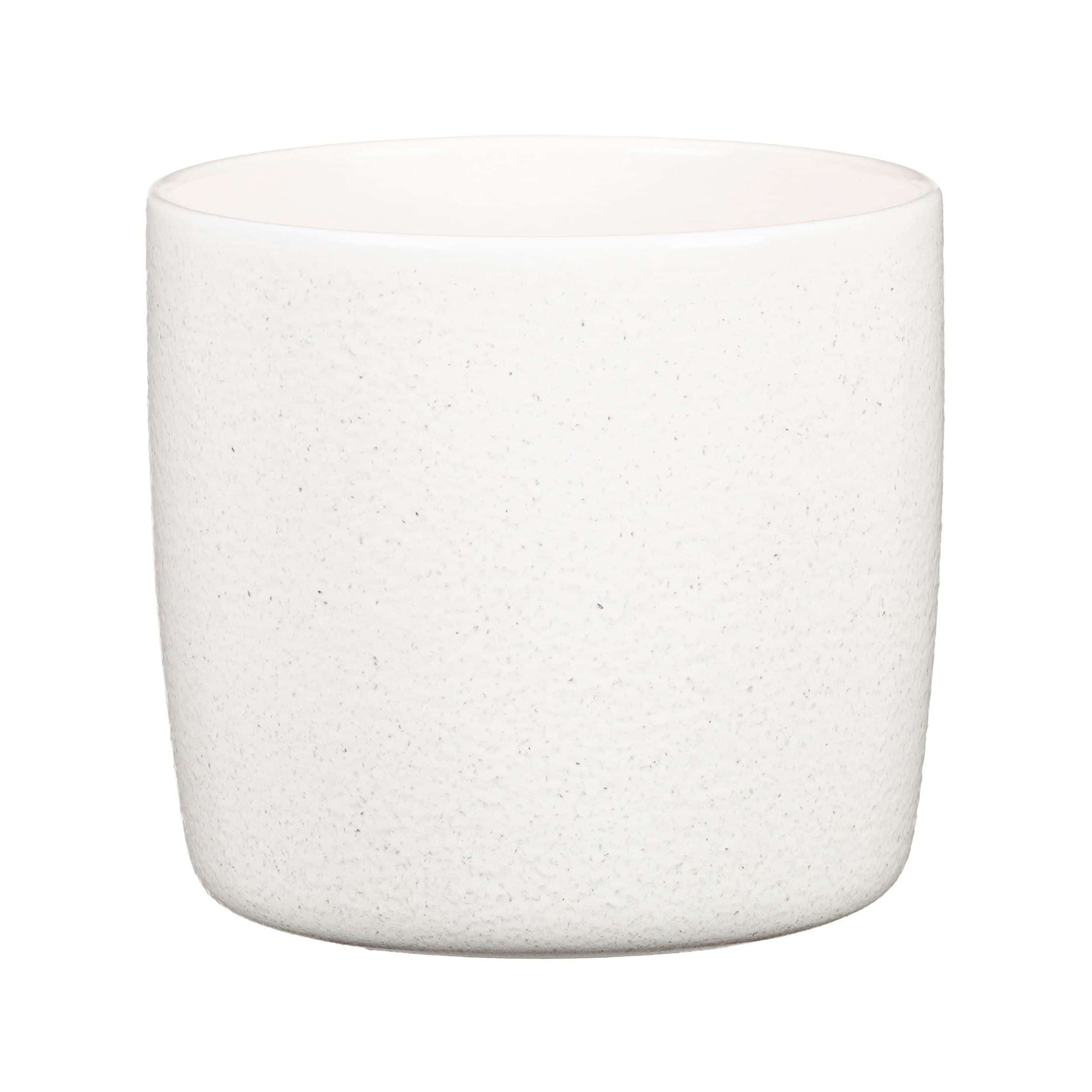 Keramik-Blumentopf Solido D21 cm weiß