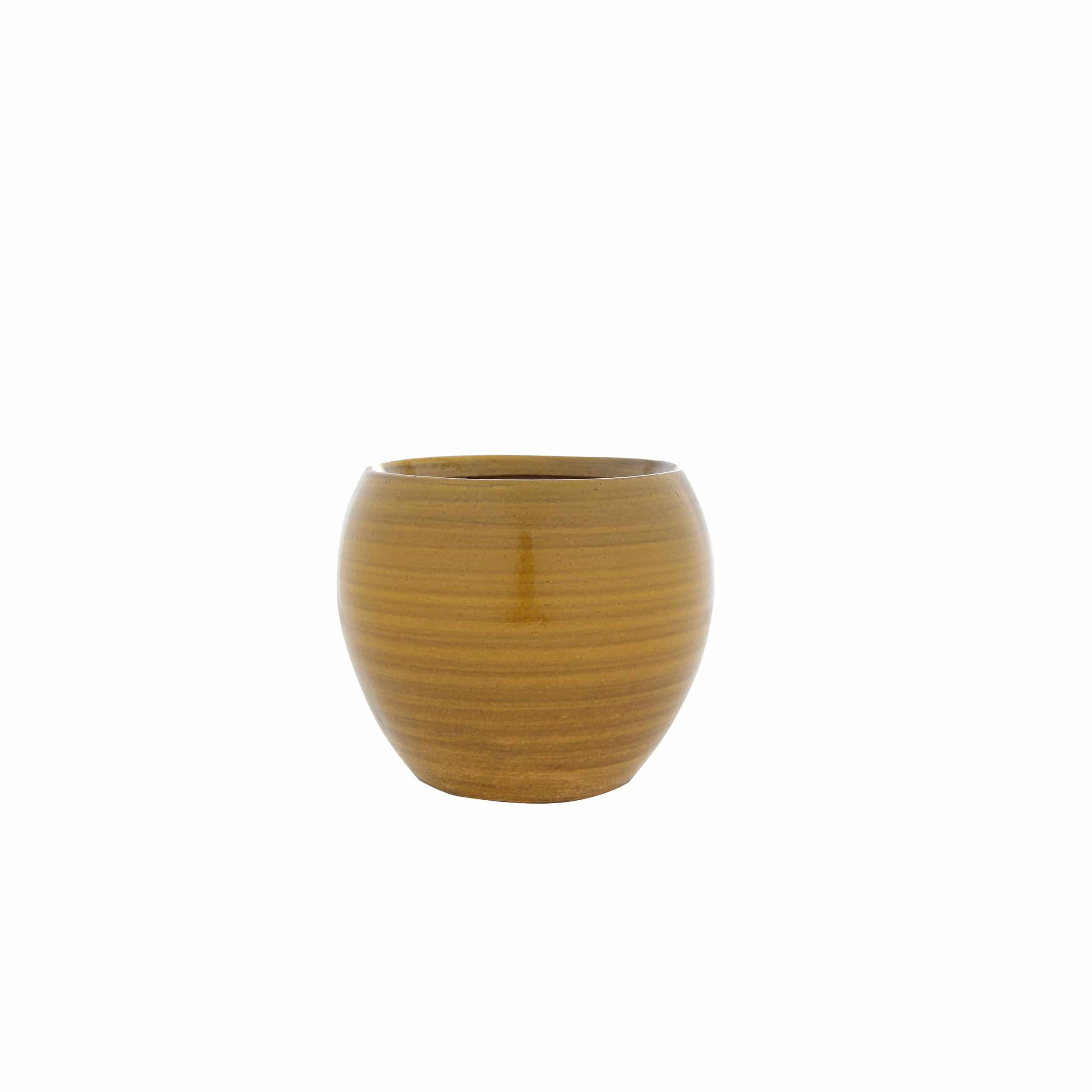 Keramik Blumentopf Cresta D17cm ockergelb