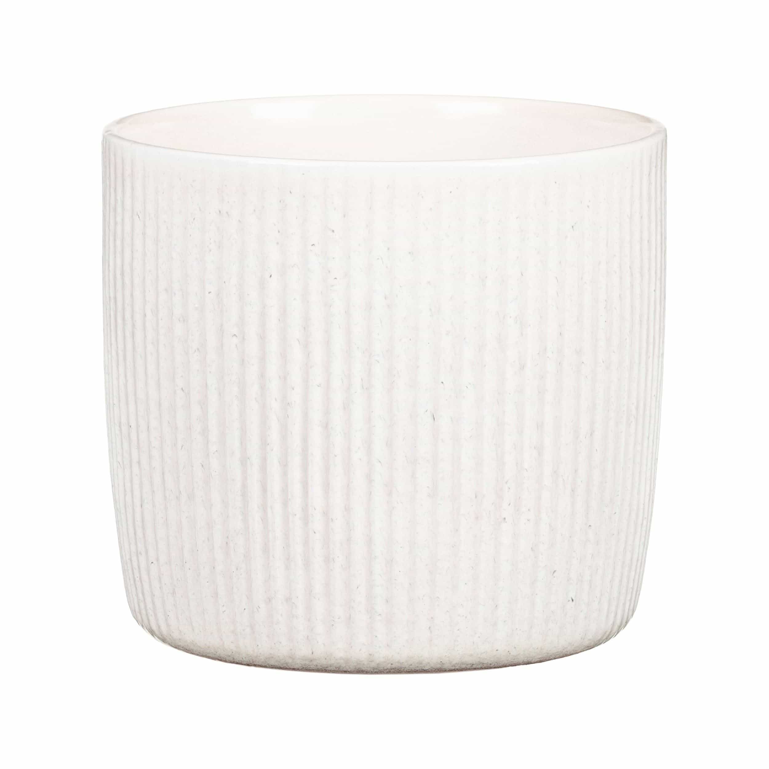 Keramik-Blumentopf Solido Linea D18 cm weiß
