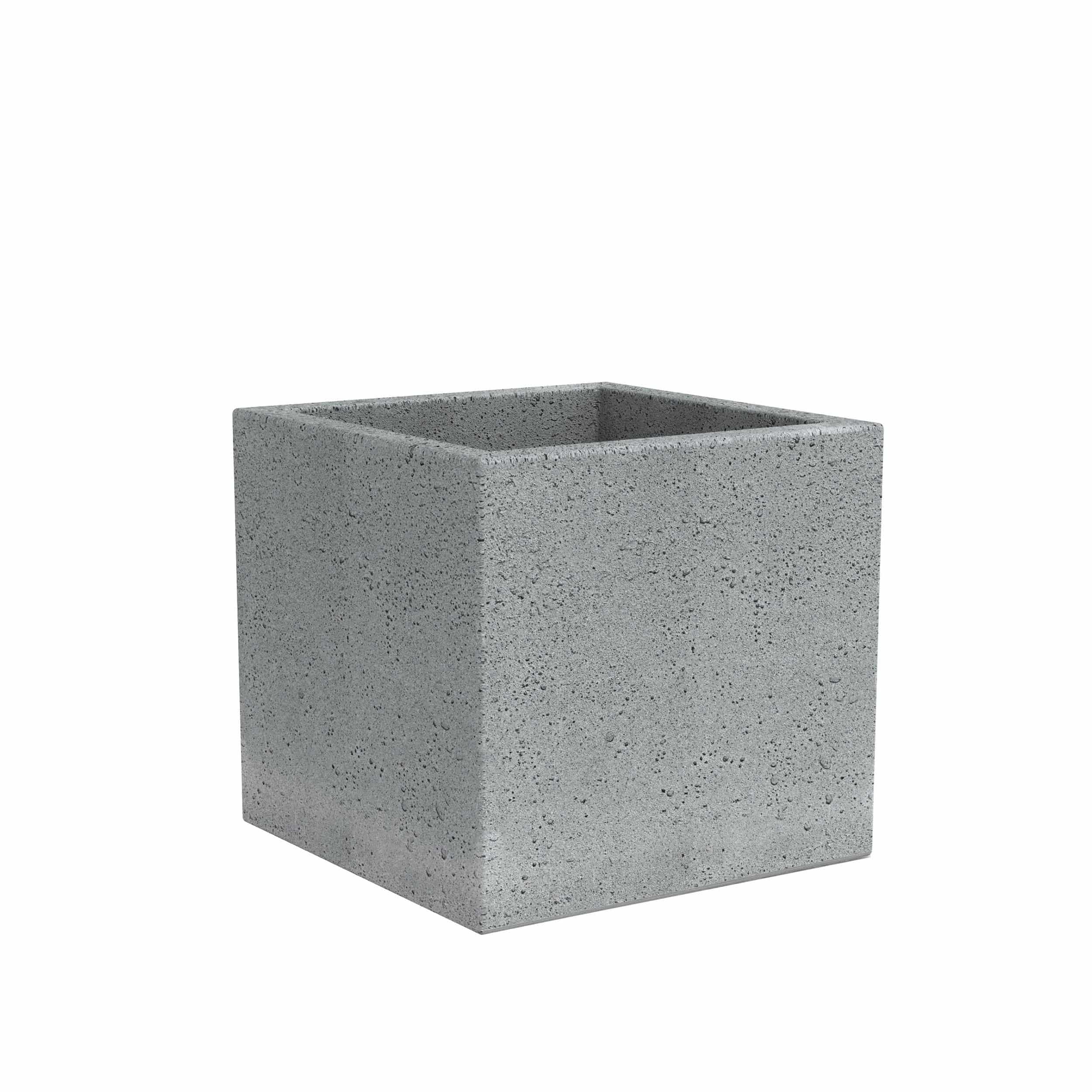 Pflanzgefäß C-Cube L40 cm steingrau