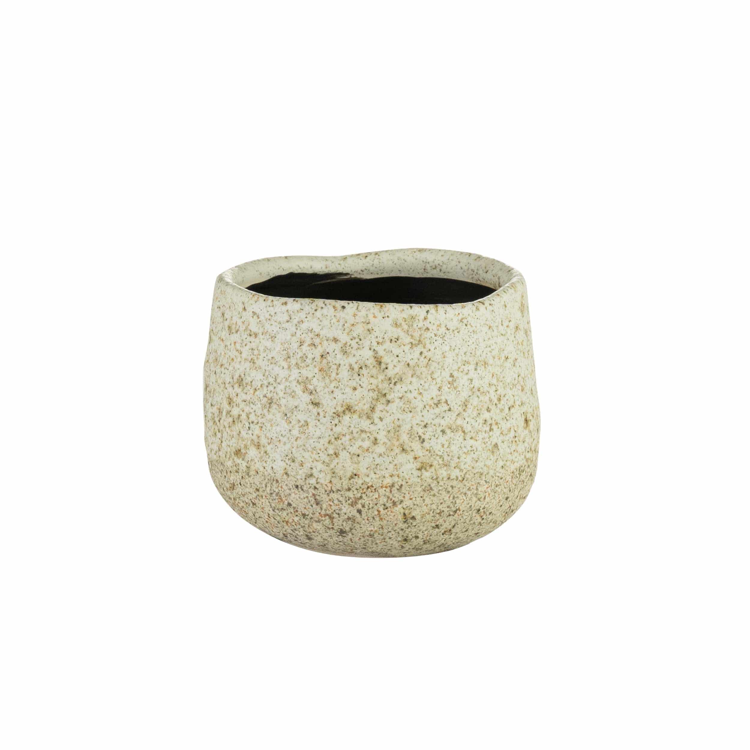 Keramik-Blumentopf Iris D6,5 cm sand Auslaufmodell