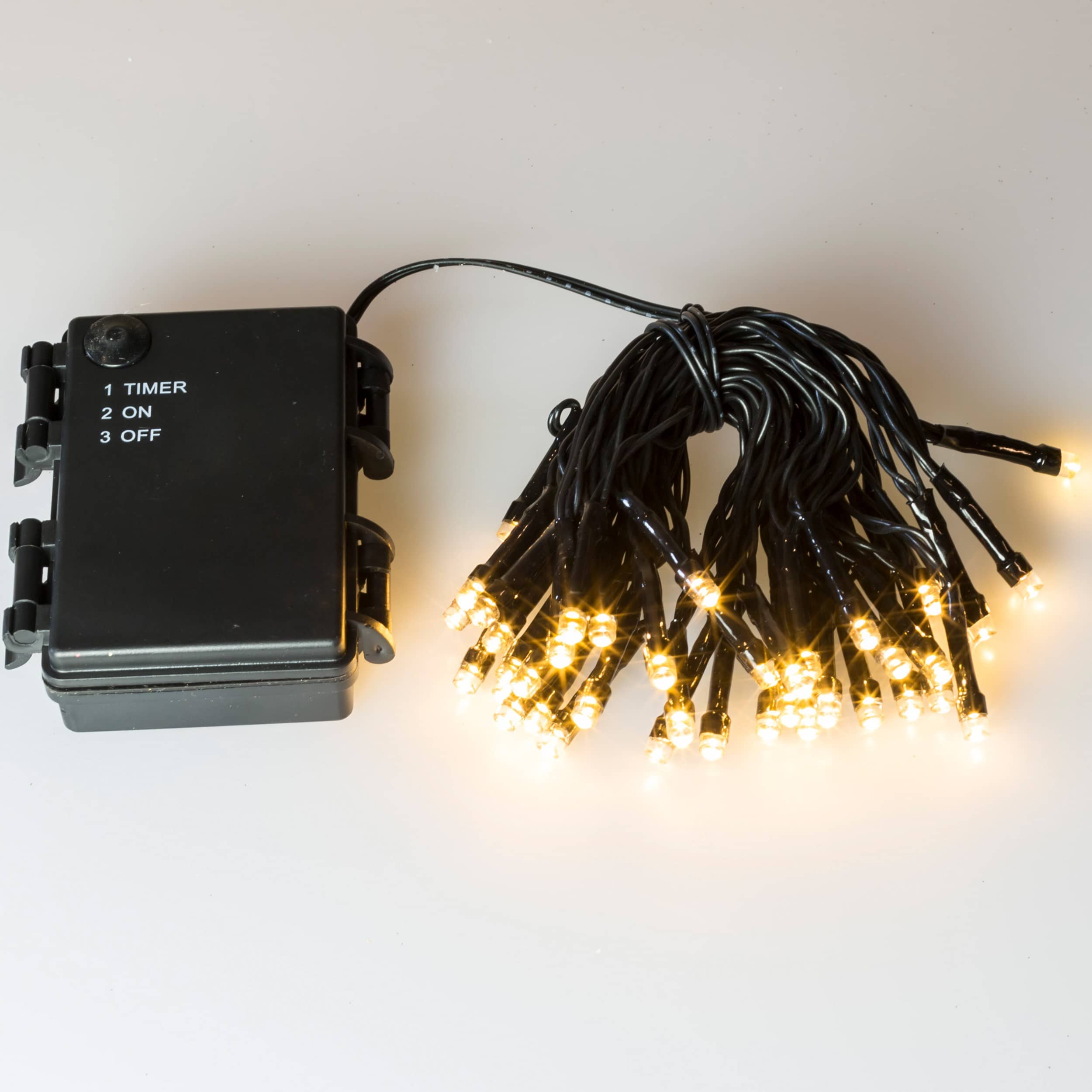Lichterkette batteriebetrieben warmweiß Fairy Lights 20 - 40 LED 4m (40LED - Kabel schwarz)