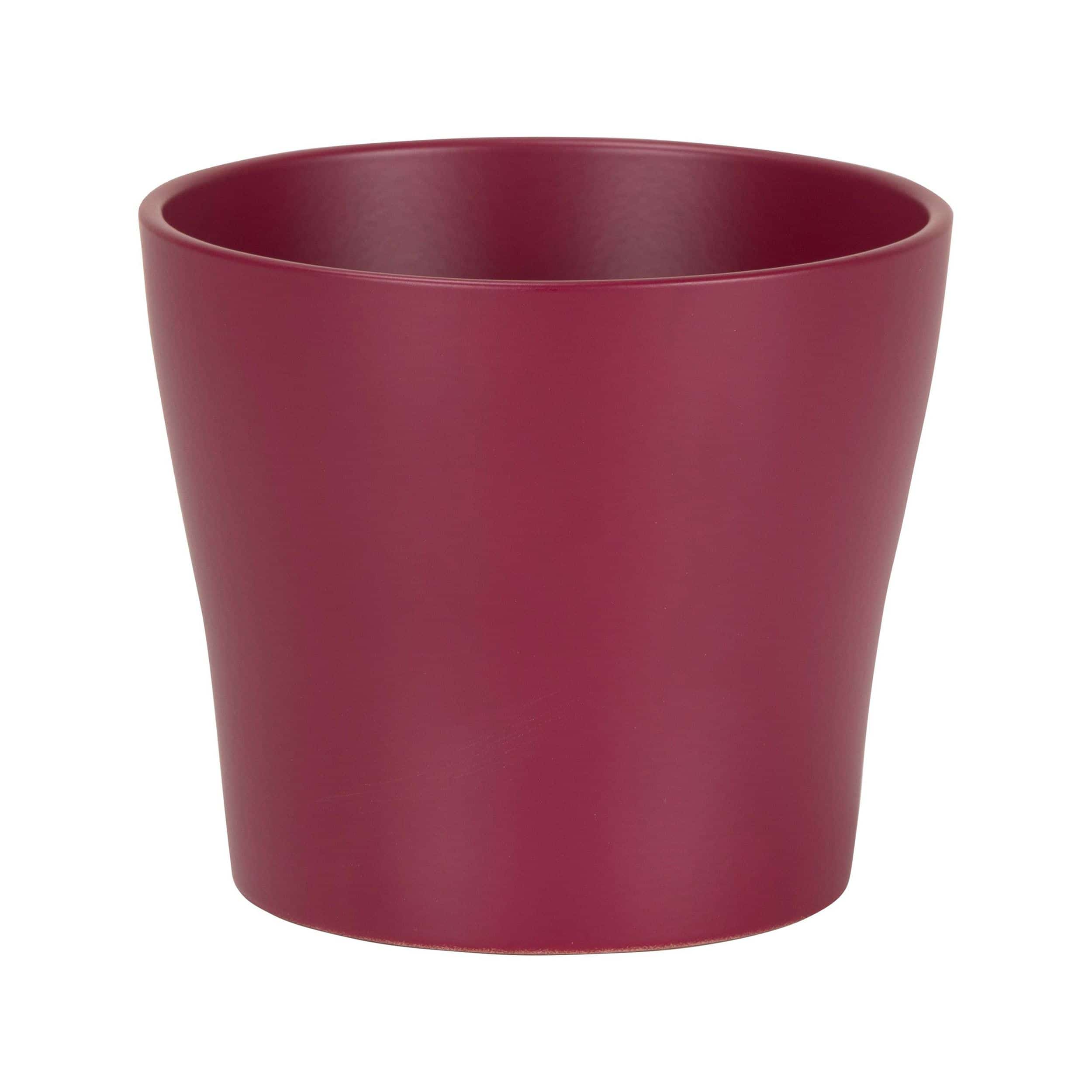 Keramik-Blumentopf 808 D19 cm burgund