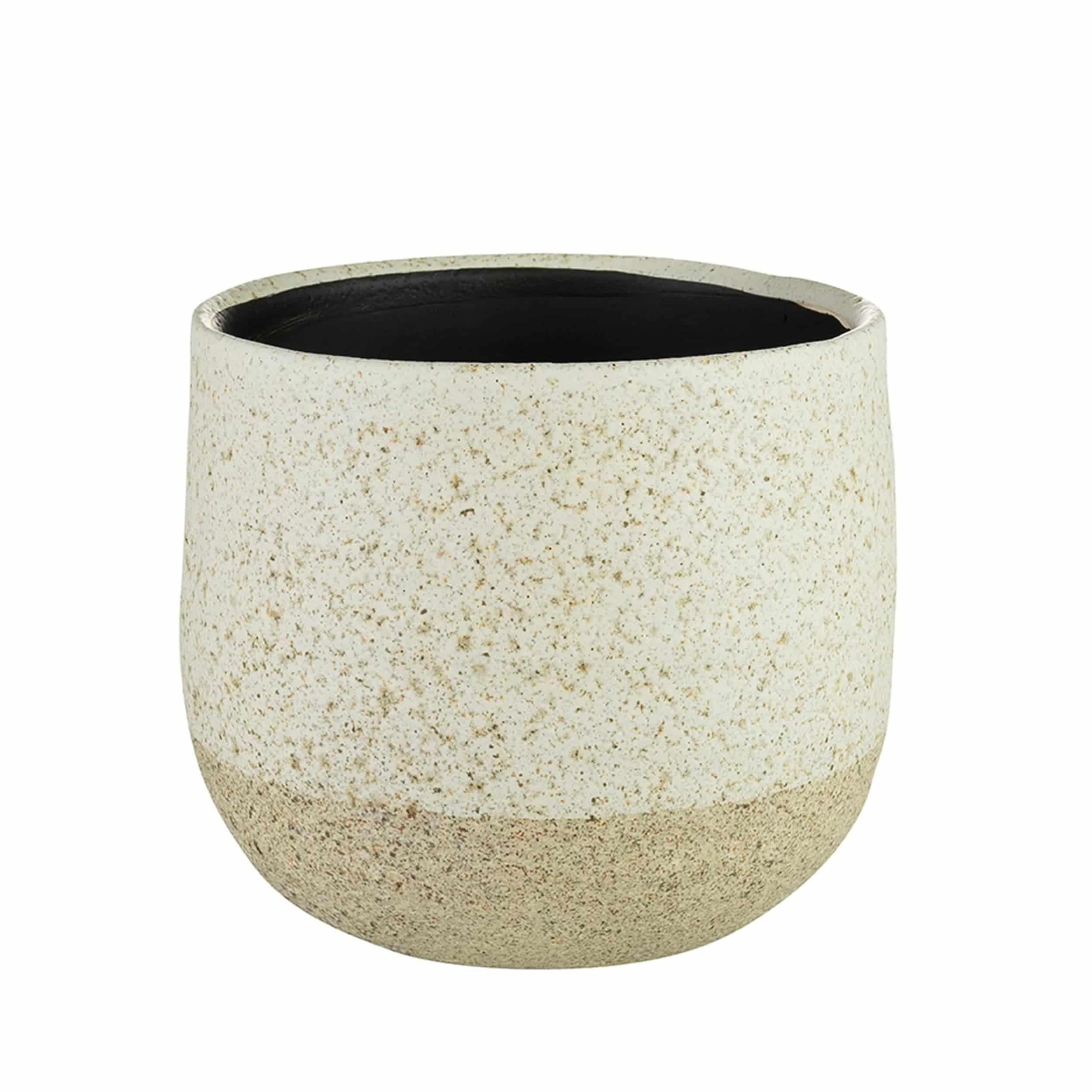 Keramik-Blumentopf Iris D14 cm sand Auslaufmodell