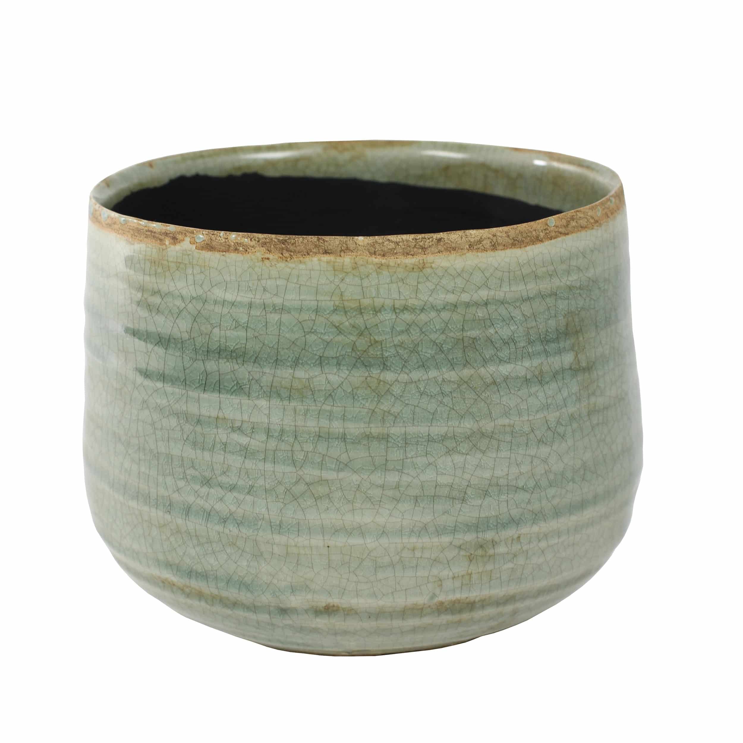 Keramik-Blumentopf Iris D15cm mint
