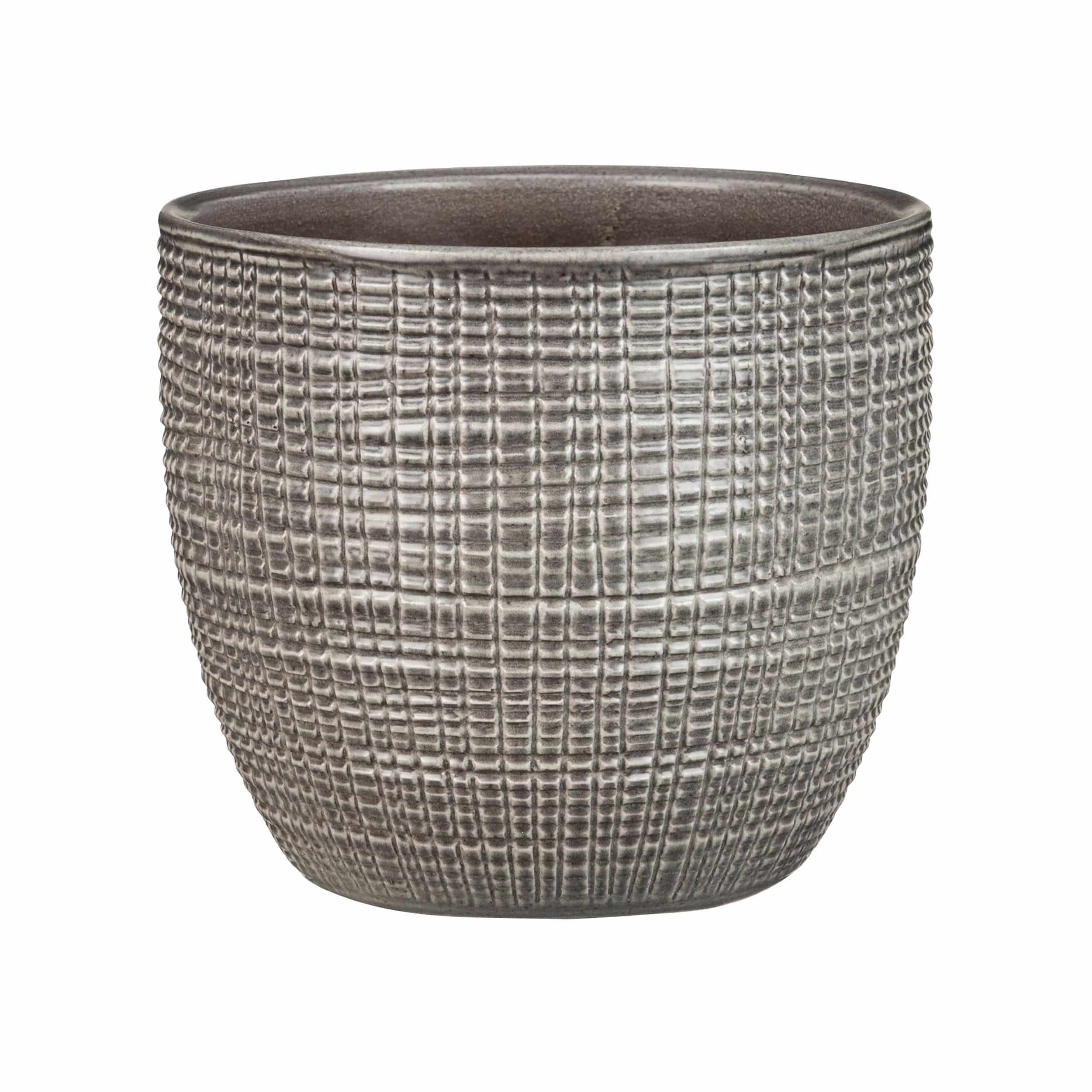 Keramik-Blumentopf Corteza D26 cm seidengrau