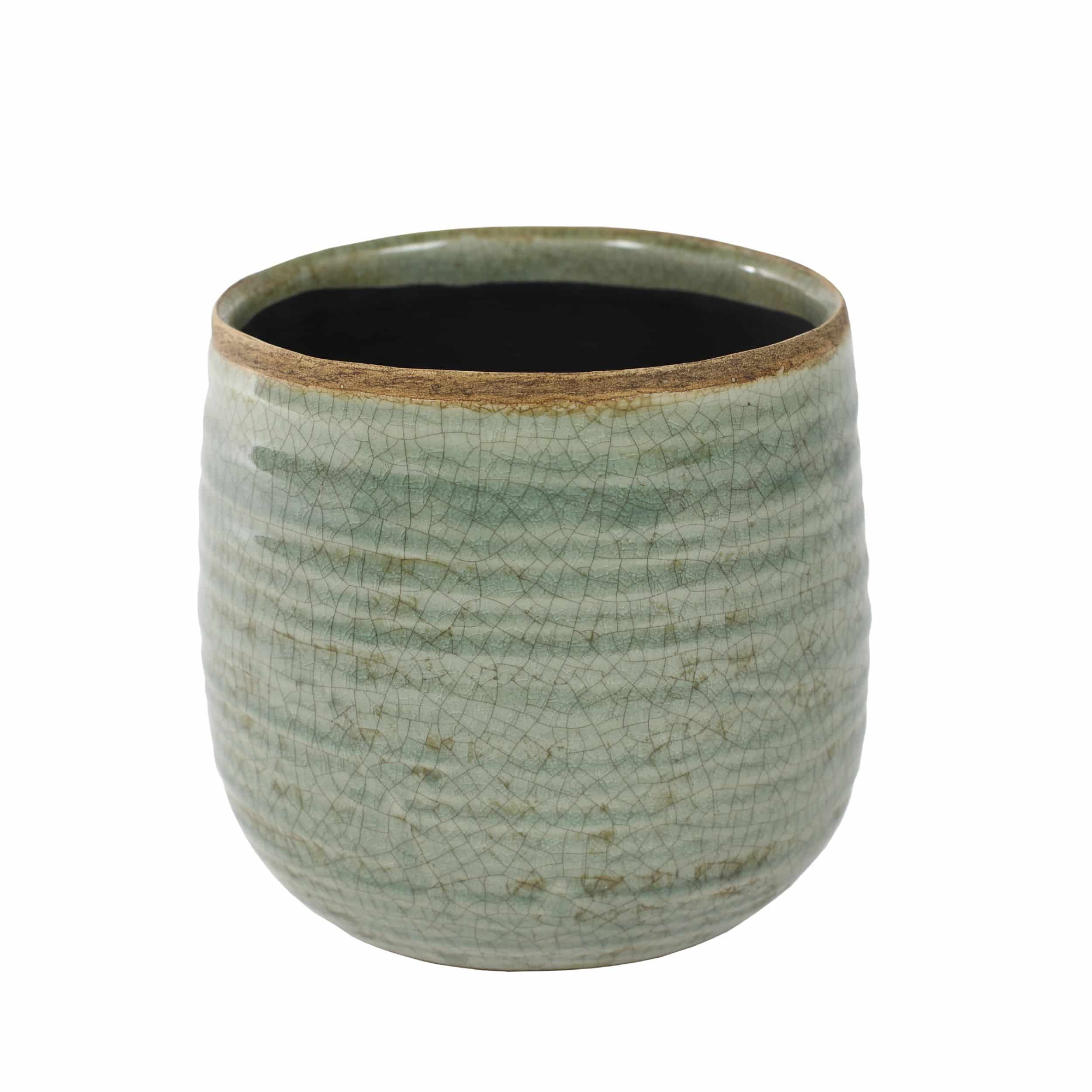 Keramik-Blumentopf Iris D14cm mint