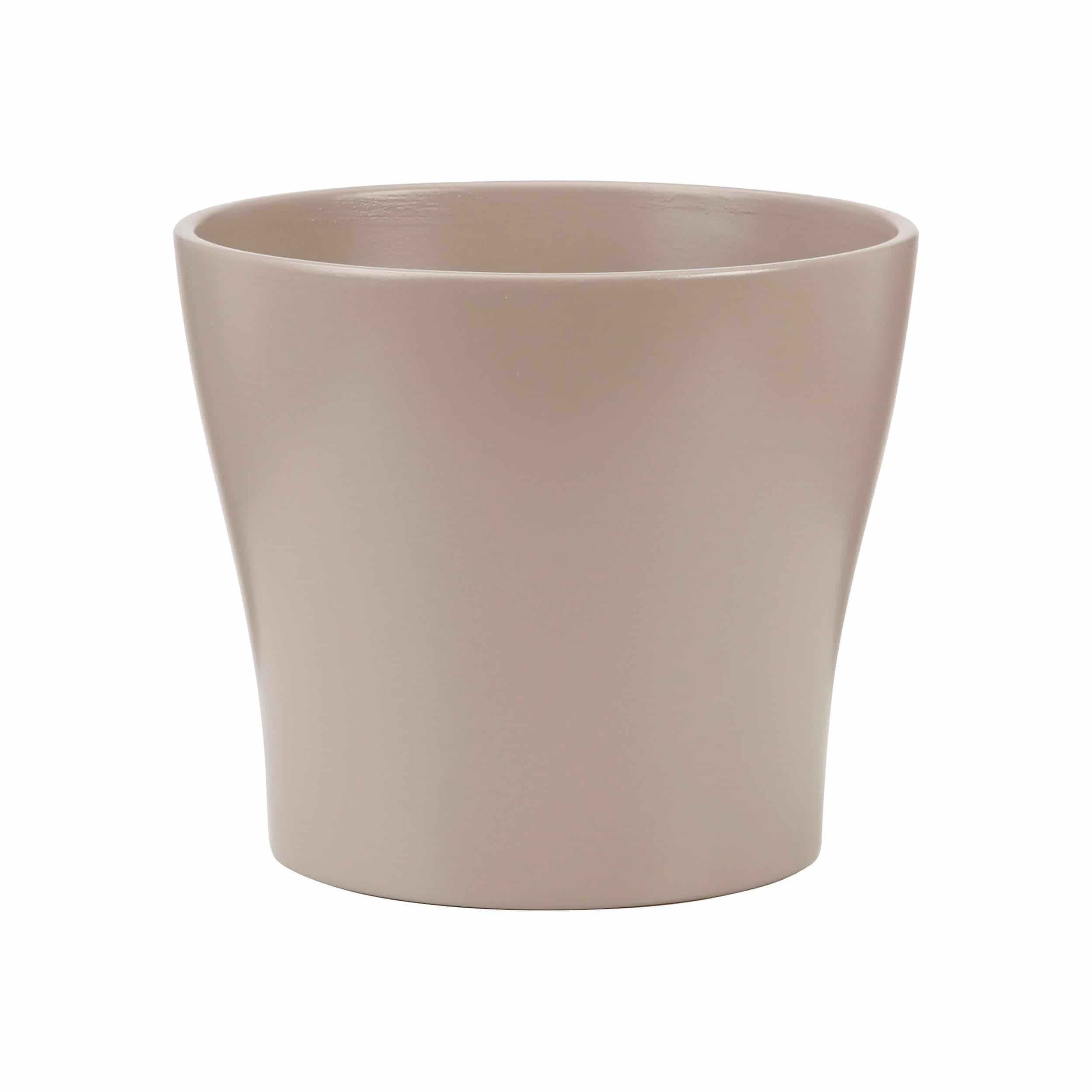 Keramik-Blumentopf 808 D19 cm taupe