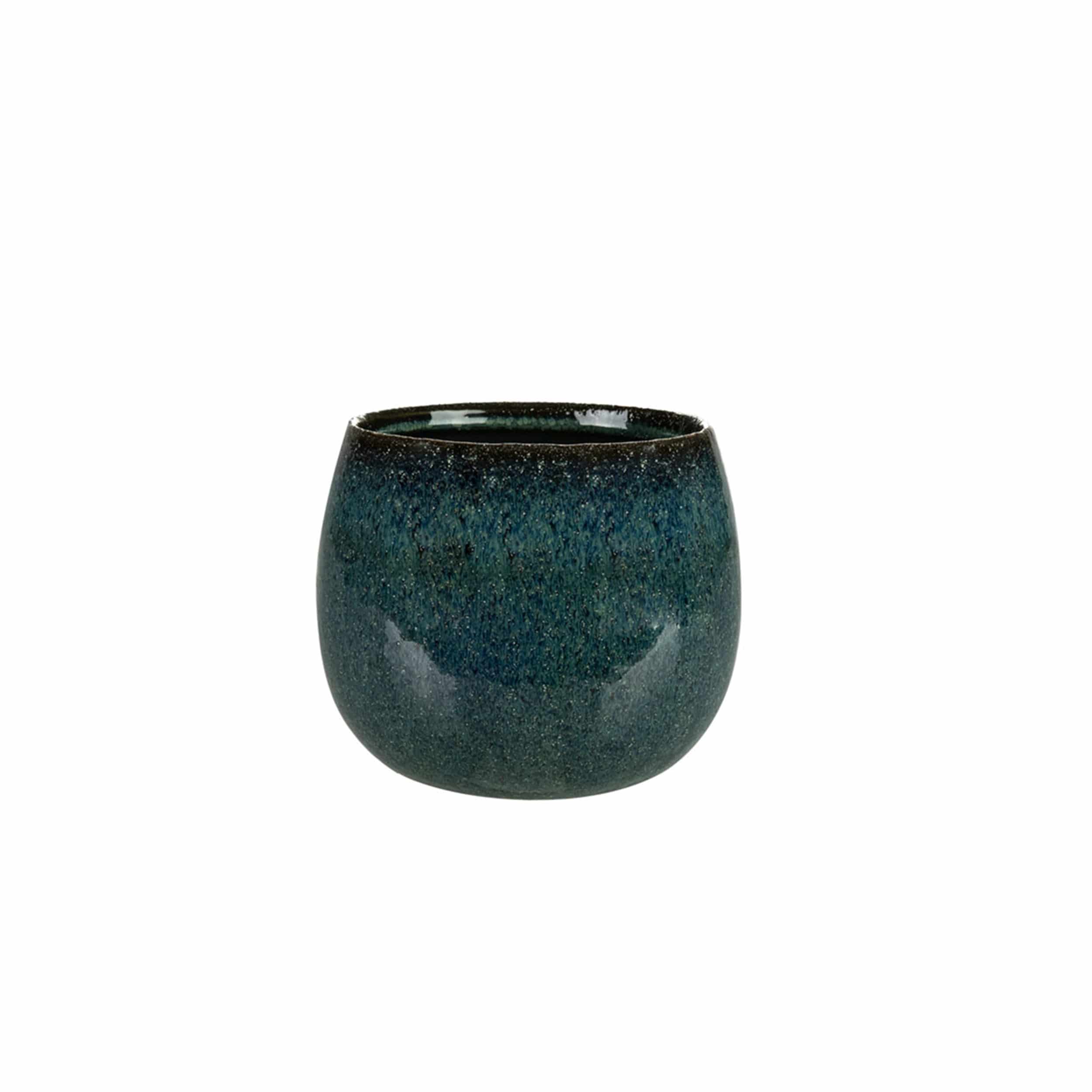 Keramik-Blumentopf Odile D15 cm petrol