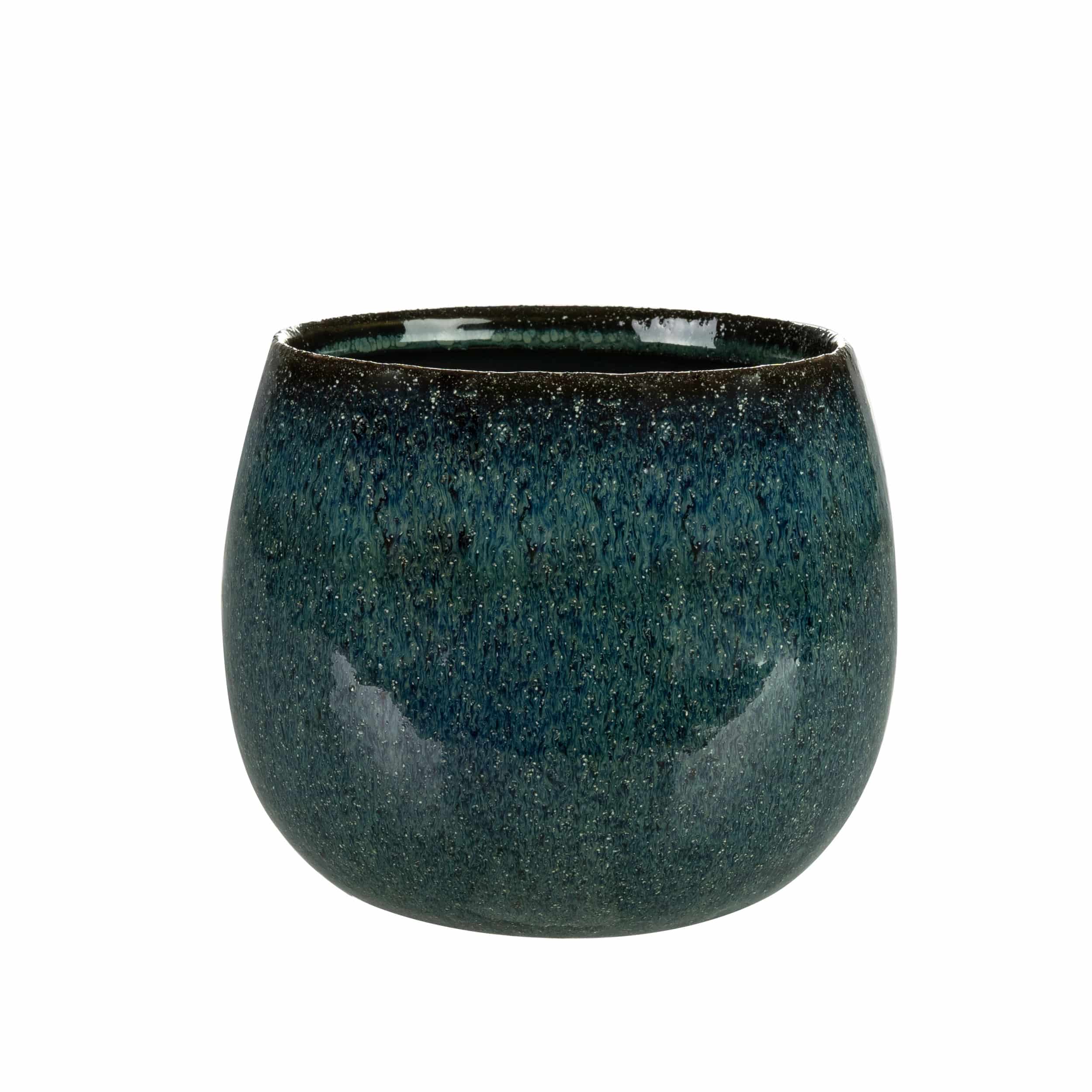 Keramik-Blumentopf Odile D19 cm petrol