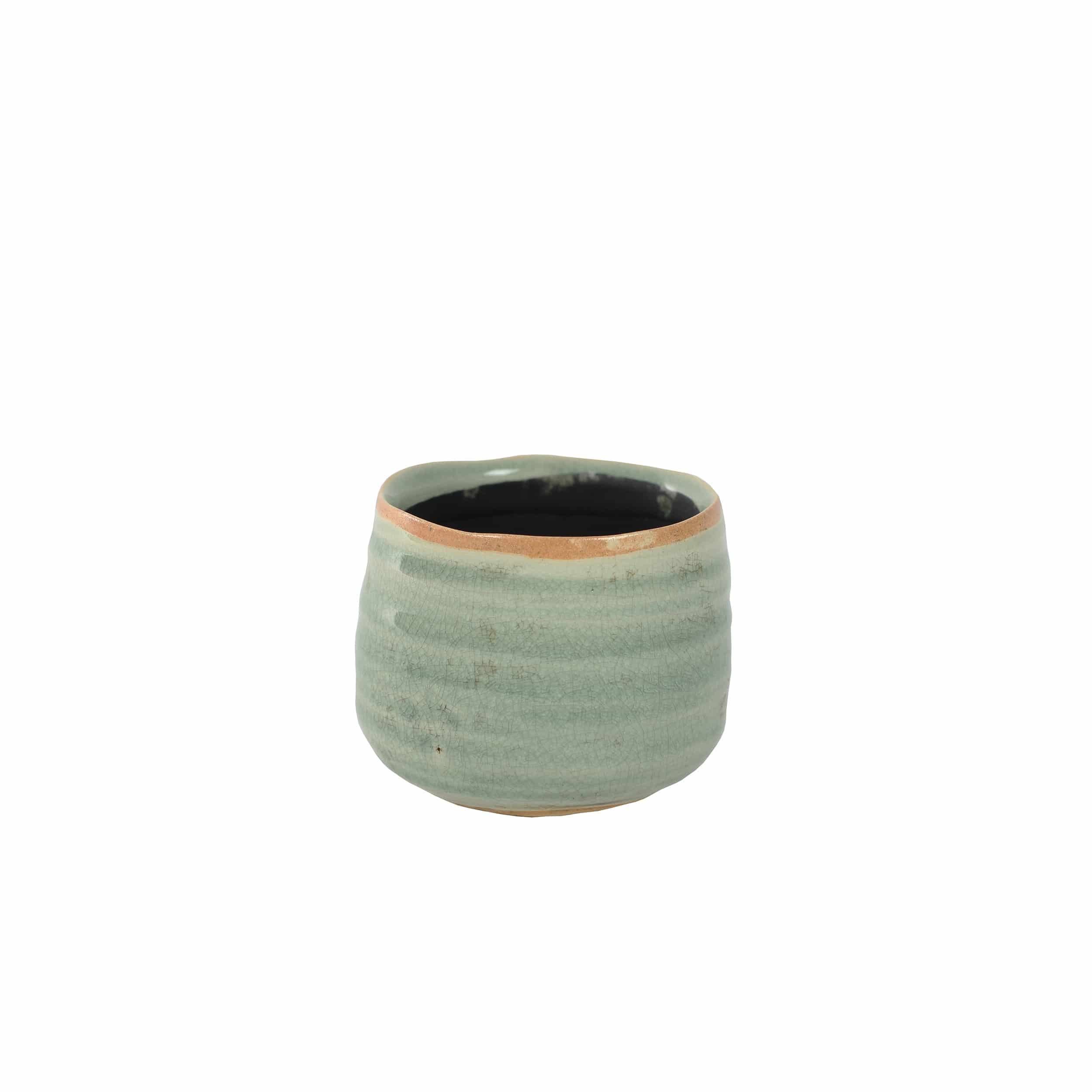 Keramik-Blumentopf Iris D6,5 cm mint