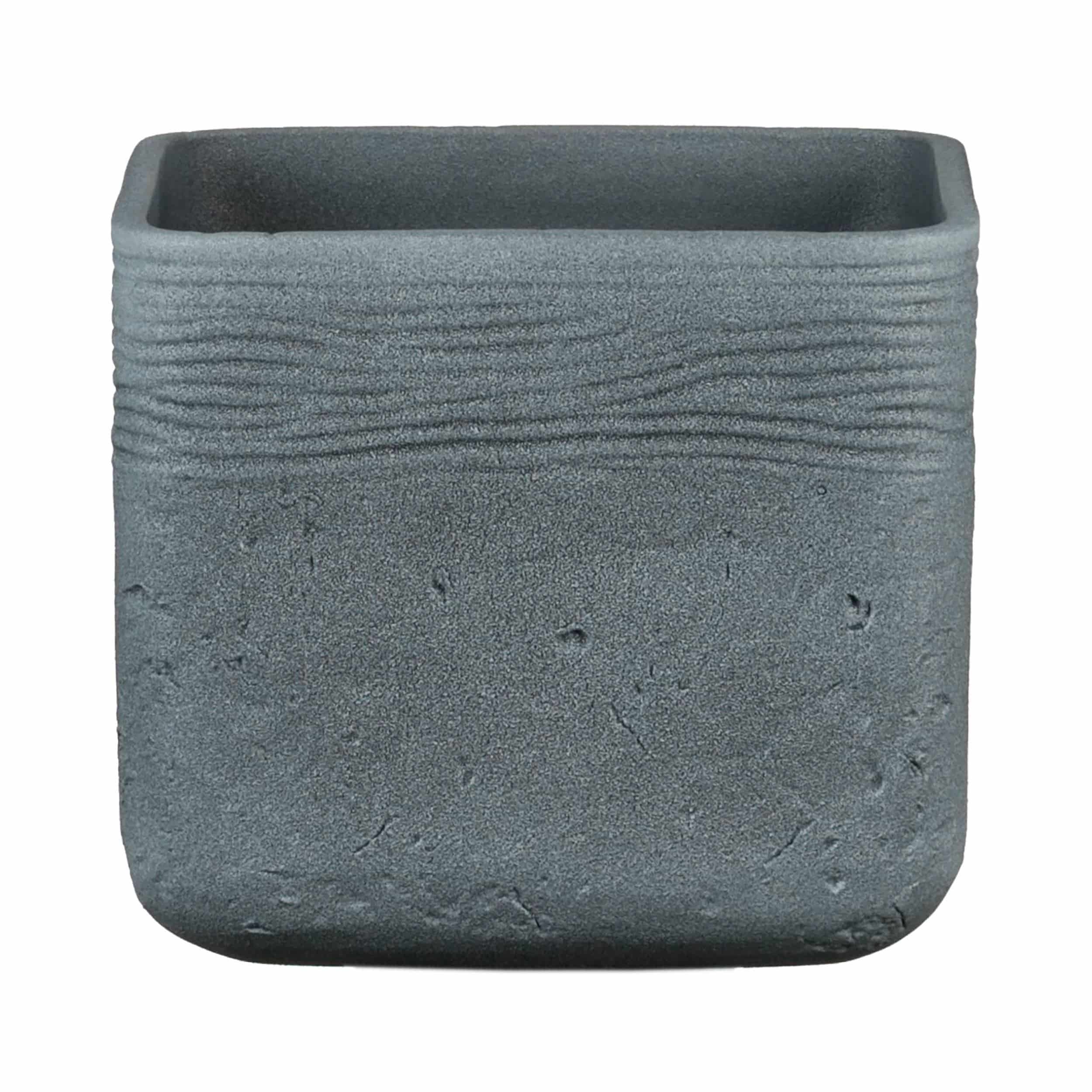 Keramik-Blumentopf Solid D20 cm graphit