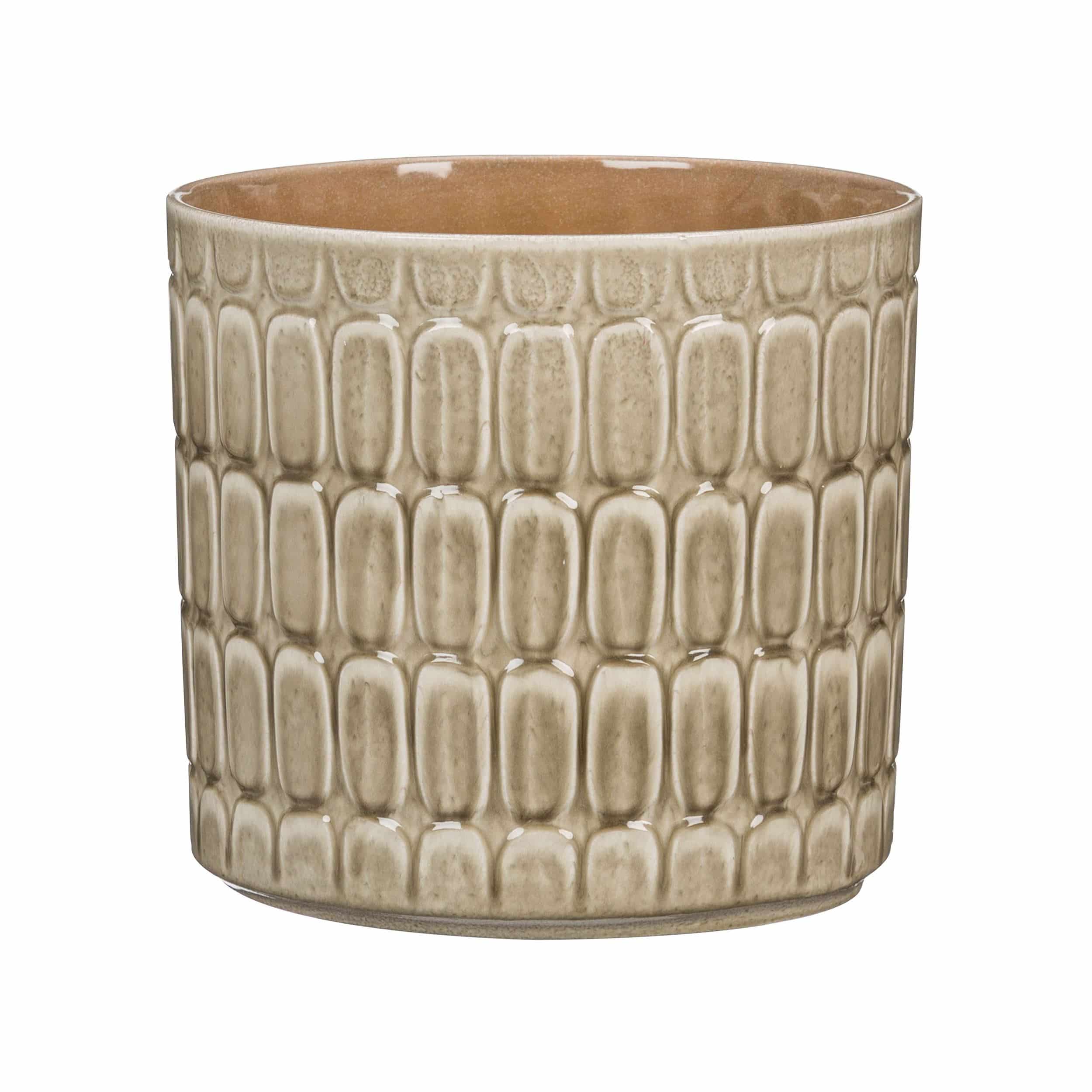 Keramik-Blumentopf Lagom D19 cm beige
