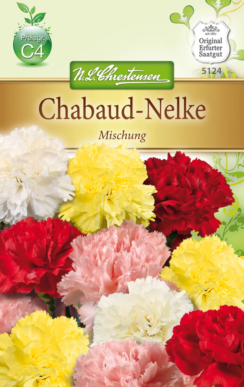 Dianthus caryophyllus Chabaud-Nelken, Mischung